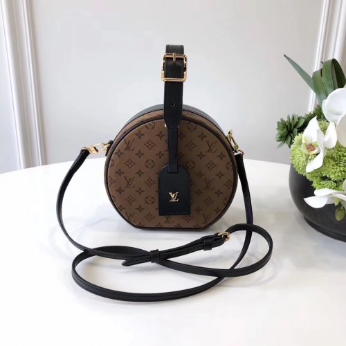 Louis Vuitton Monogram Reverse Canvas Petite Boite Chapeau M43510 Louis Vuitton Monogram Reverse Canvas Petite Boite Chapeau M43510