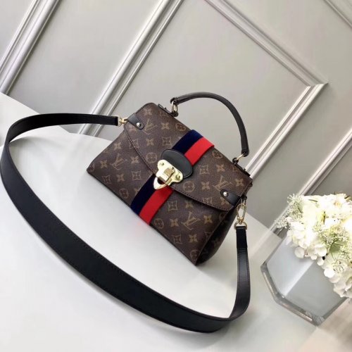 Louis Vuitton Monogram Georges BB M43867 Marine Cerise