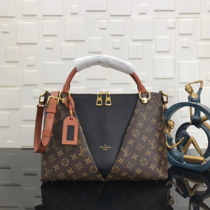 Louis Vuitton Monogram Canvas V TOTE MM M43948 Noir