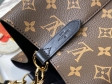 Louis Vuitton Luxury Monogram Canvas and Leather Handbag Neonoe M44020 Black
