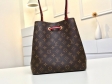 Louis Vuitton Monogram NéoNoé MM Bucket Bag Women M44021 Poppy