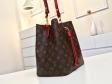 Louis Vuitton Monogram NéoNoé MM Bucket Bag Women M44021 Poppy