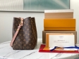 Louis Vuitton Luxury Monogram Canvas and Leather Handbag Neonoe M44022 Rose Poudré