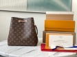 Louis Vuitton Luxury Monogram Canvas and Leather Handbag Neonoe M44022 Rose Poudré