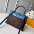 Louis Vuitton Monogram Canvas Locky BB Bag M44321 Bleu Jean Blue