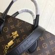 Louis Vuitton Monogram Canvas Flower Zipped Tote MM M44347 Noir Black