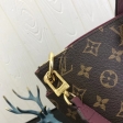 Louis Vuitton Monogram Canvas Flower Zipped Tote MM M44348 Bordeaux Red