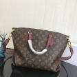 Louis Vuitton Monogram Canvas Flower Zipped Tote MM M44348 Bordeaux Red