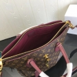 Louis Vuitton Monogram Canvas Flower Zipped Tote MM M44348 Bordeaux Red