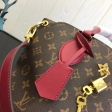 Louis Vuitton Monogram Canvas Flower Zipped Tote BB M44350 Lie de Vin Red