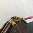 Louis Vuitton Monogram Canvas Flower Zipped Tote BB M44350 Lie de Vin Red