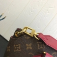 Louis Vuitton Monogram Canvas Flower Zipped Tote BB M44350 Lie de Vin Red