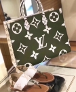 Louis Vuitton Giant Monogram Onthego M44571 Khaki Green