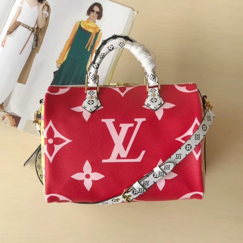 Louis Vuitton Giant Monogram Speedy Bandoulière 30 Handbag M44573 Rouge Red