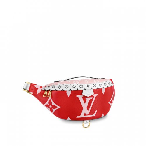 Louis Vuitton Giant Monogram Bumbag M44575 Rouge Red/Pink