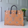 Louis Vuitton LV Jungle Monogram Giant Onthego Tote Bag M44674 Black and Caramel