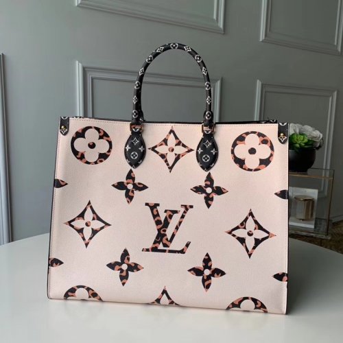 Louis Vuitton LV Jungle Monogram Giant Onthego Tote Bag M44675 Ivoire