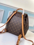 Louis Vuitton Monogram Canvas Montsouris PM BackPack M45501 Aged Natural Leather