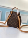 Louis Vuitton Monogram Canvas Montsouris BB BackPack M45502 Aged Natural Leather