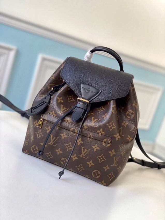 Louis Vuitton Monogram Canvas Montsouris PM BackPack M45515 Black