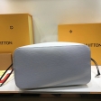 Louis Vuitton Epi Leather Neverfull MM tote M53447 White