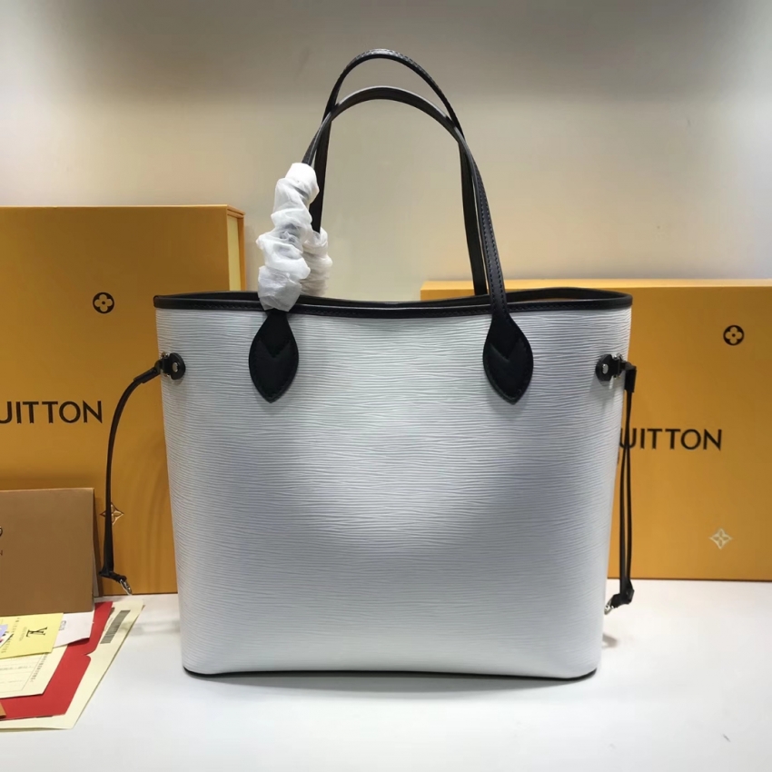 Louis Vuitton Epi Leather Neverfull MM tote M53447 White
