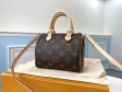 Louis Vuitton Monogram Canvas Nano Speedy in Brown - Women Handbags M61252