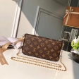Louis Vuitton Monogram Felicie Chain Wallet GM M61276