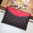 Louis Vuitton Monogram Canvas Pochette Tuileries M63903 Kabuki Red