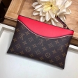 Louis Vuitton Monogram Canvas Pochette Tuileries M63903 Kabuki Red