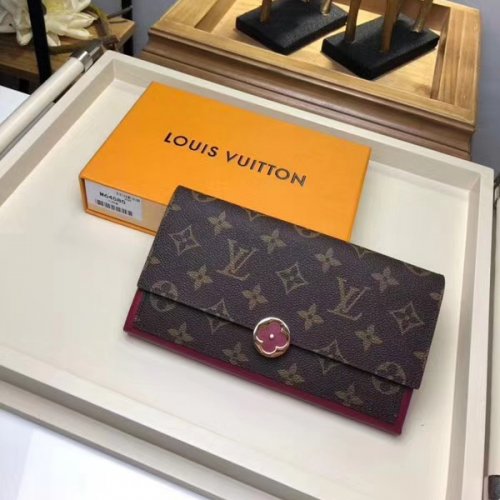 Louis Vuitton Monogram Canvas Flore Wallet M64585 Fuchsia Louis Vuitton Monogram Canvas Flore Wallet M64585 Fuchsia