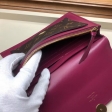 Louis Vuitton Monogram Canvas Flore Chain Wallet M67404 Fuchsia Lie De Vin