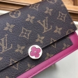 Louis Vuitton Monogram Canvas Flore Chain Wallet M67404 Fuchsia Lie De Vin