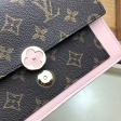 Louis Vuitton Monogram Canvas Flore Chain Wallet M67405 Magnolia Rose Ballerine Pink
