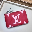 Louis Vuitton Giant Monogram Pochette Double Zip M67561 Red / Pink