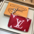 Louis Vuitton Giant Monogram Pochette Double Zip M67561 Red / Pink