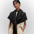 Louis Vuitton Monogram Blanket Shawl - Oversized Square Black Scarf M71329