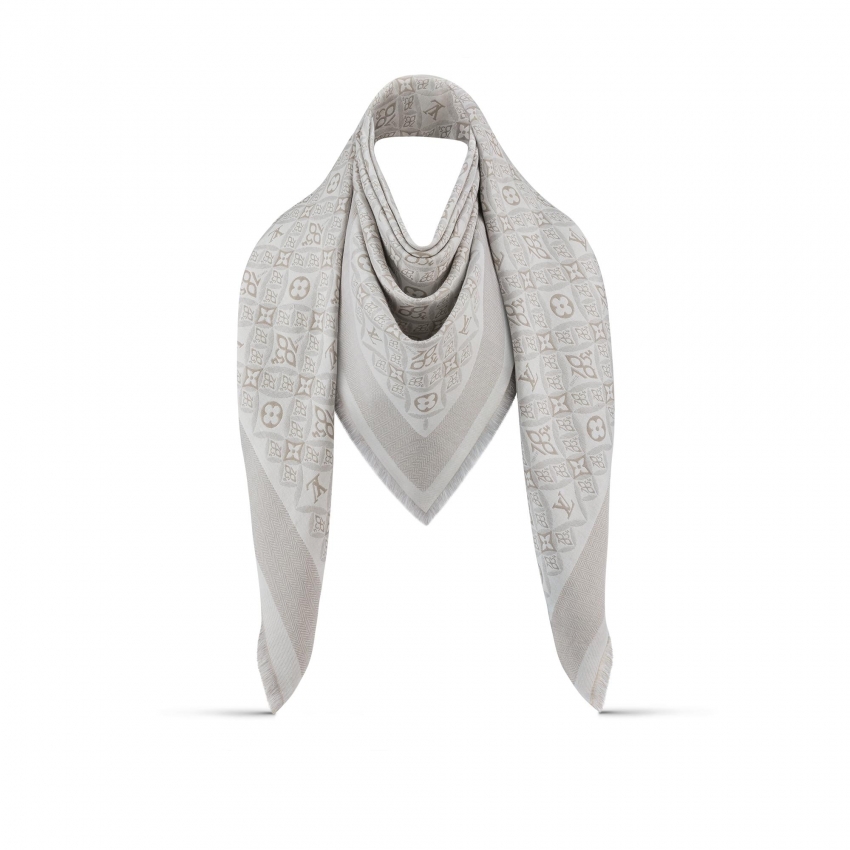 Louis Vuitton Since 1854 Monogram Shawl Beige - Women - Accessories M77444