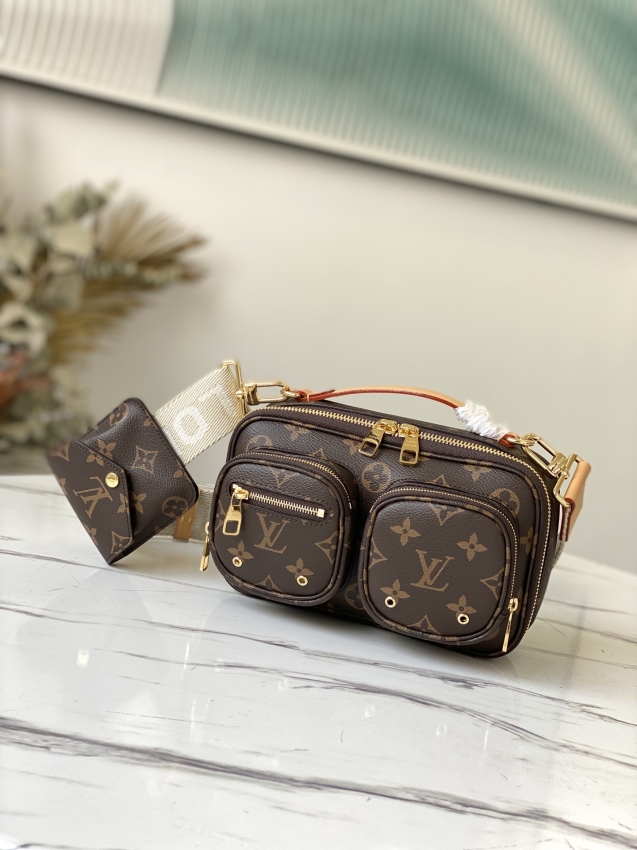 Louis Vuitton Utility Crossbody Monogram in Brown - Handbags M80446