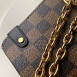 Louis Vuitton Damier Ebene Canvas Vavin PM Chain Bag N40109 Bordeaux