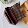Louis Vuitton Damier Ebene Canvas Vavin PM Chain Bag N40109 Bordeaux