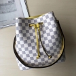 Louis Vuitton Damier Azur NéoNoé Bucket Bag Tote N40151 Pineapple Yellow