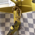 Louis Vuitton Damier Azur NéoNoé Bucket Bag Tote N40151 Pineapple Yellow
