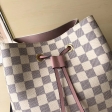 Louis Vuitton Damier Azur NéoNoé Bucket Bag Tote N40152 Eau de Rose Pink