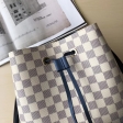 Louis Vuitton Damier Azur NéoNoé Bucket Bag Tote N40153 Bleuet Blue