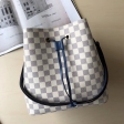 Louis Vuitton Damier Azur NéoNoé Bucket Bag Tote N40153 Bleuet Blue
