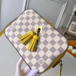 Louis Vuitton Damier Azur Canvas Saintonge Handbag N40154 Pineapple Yellow