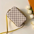 Louis Vuitton Damier Azur Canvas Saintonge Handbag N40154 Pineapple Yellow