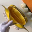 Louis Vuitton Damier Azur Canvas Saintonge Handbag N40154 Pineapple Yellow