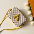 Louis Vuitton Damier Azur Canvas Saintonge Handbag N40154 Pineapple Yellow